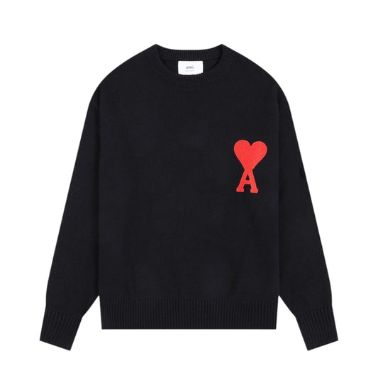 AMI PARIS SWEATER BLACK