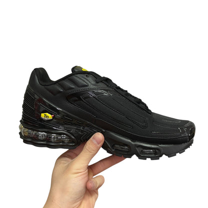 Luxury Chef Air Max 270 black sneakers with visible air cushioning and Tn branding.