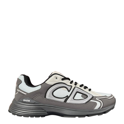 Luxury Chef DIOR B30 sneakers in deep purple microfiber mesh with grey and white accents.