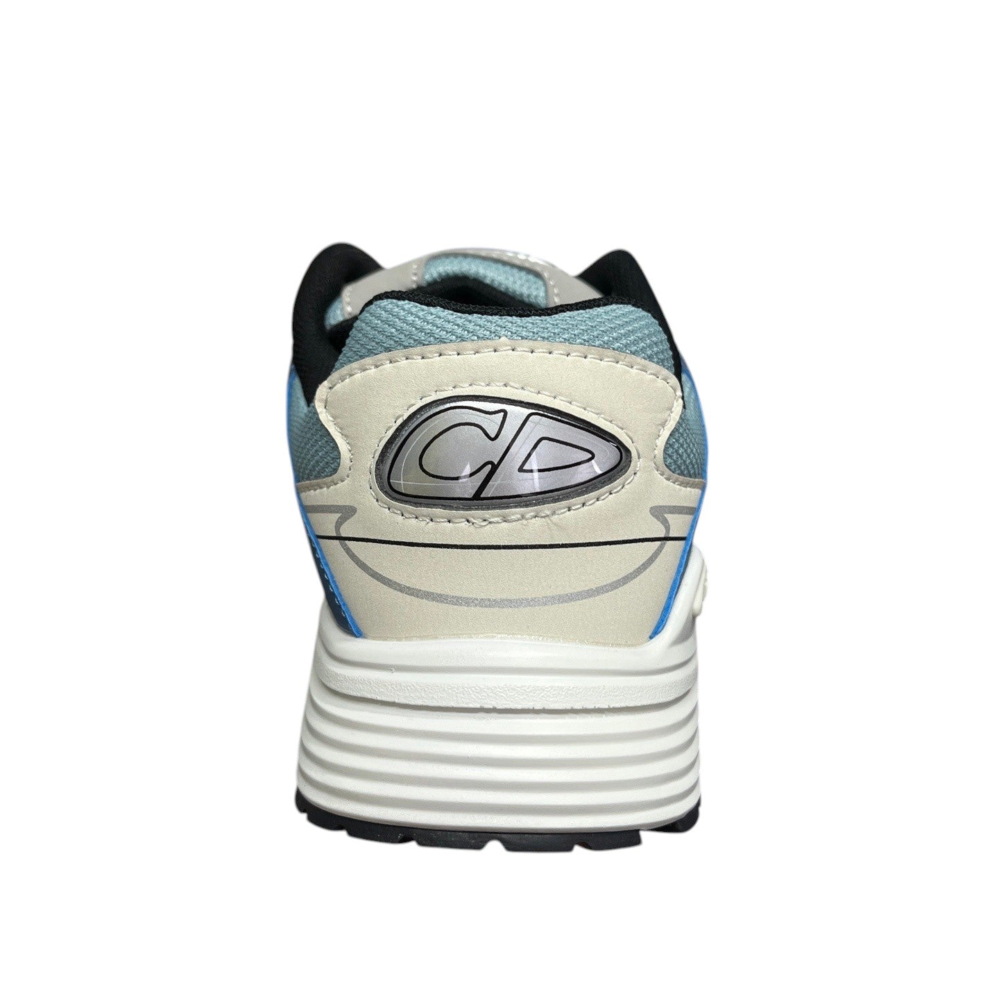 Luxury Chef DIOR B30 sneakers with light blue mesh and beige leather accents, featuring a CD logo.