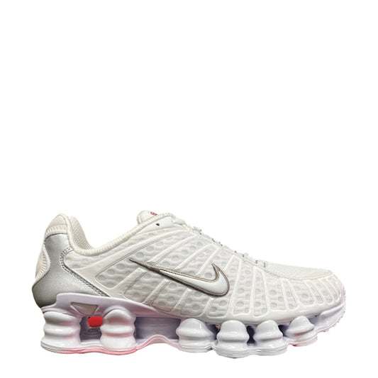Luxury Chef KOBE 6 white mesh sneakers with silver Nike swoosh and distinctive Shox cushioning.