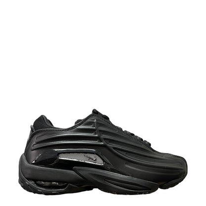 Luxury Chef NOCTA HOT STEP II black sneakers with metallic silver accents and cushioned sole.