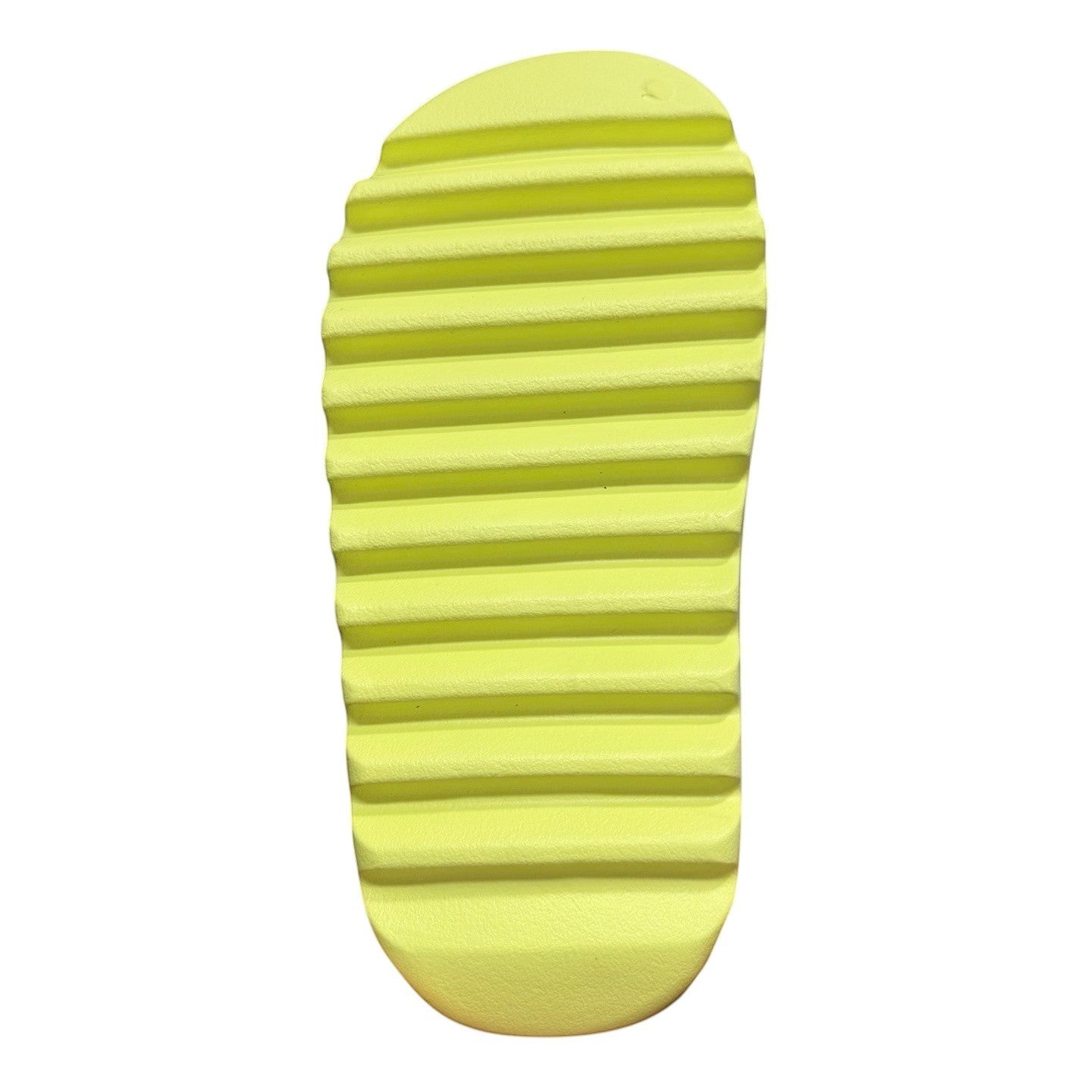 Luxury Chef YEEZY SLIDE in bright yellow, featuring a textured sole for grip. Modern slip-on design.